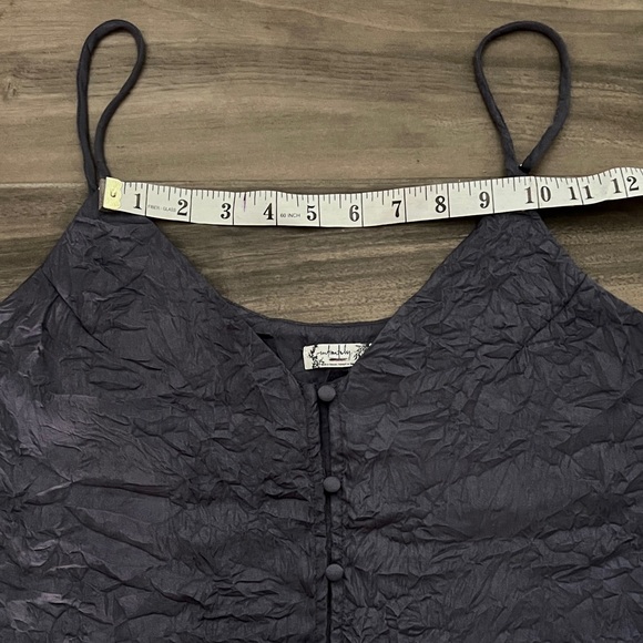Free People Intimately Shine Time Cami SMALL NWOT Charcoal - Picture 6 of 16
